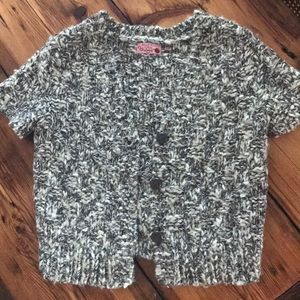 Anthropologie cropped knit sweater